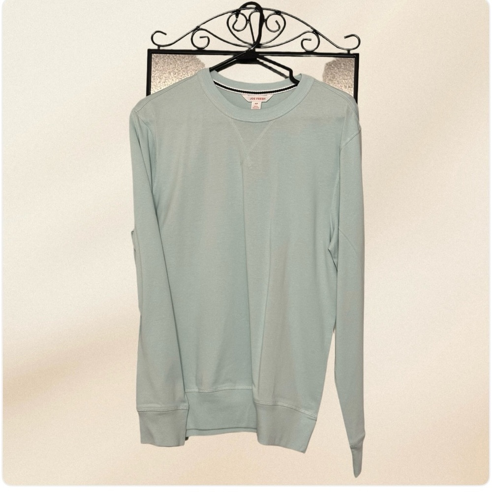Mens Light Green Crewneck Sweatshirt